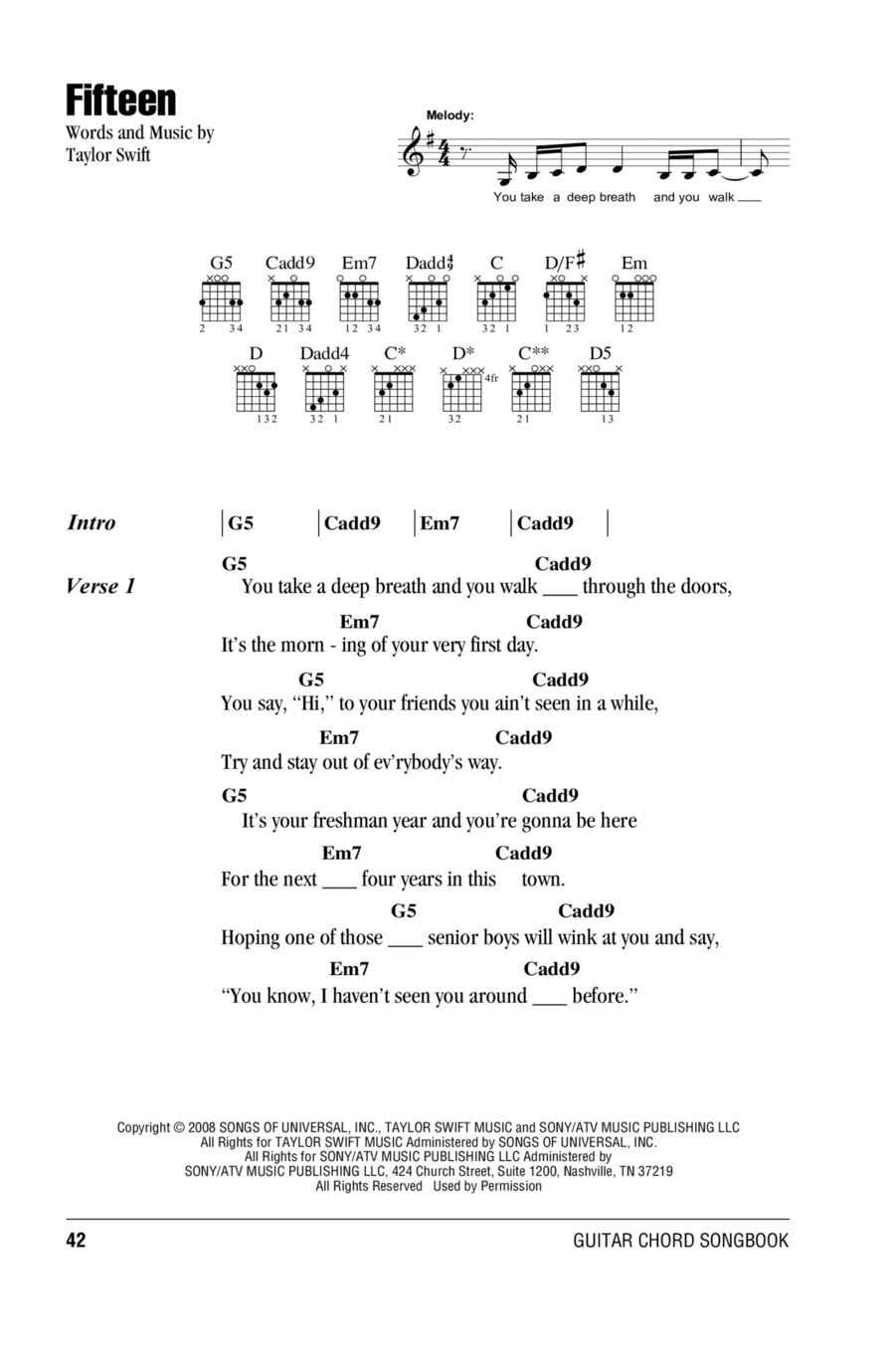 Fifteen Acoustic Guitar scores gallery preview page 1