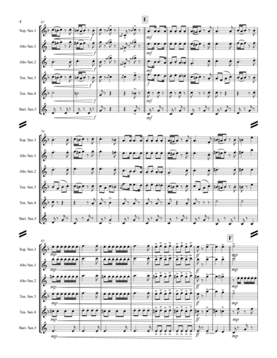 March - El Capitan (for Saxophone Quintet SATTB or AATTB) image number null