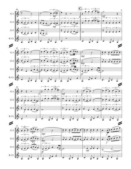 La Paloma (for Clarinet Quartet) image number null