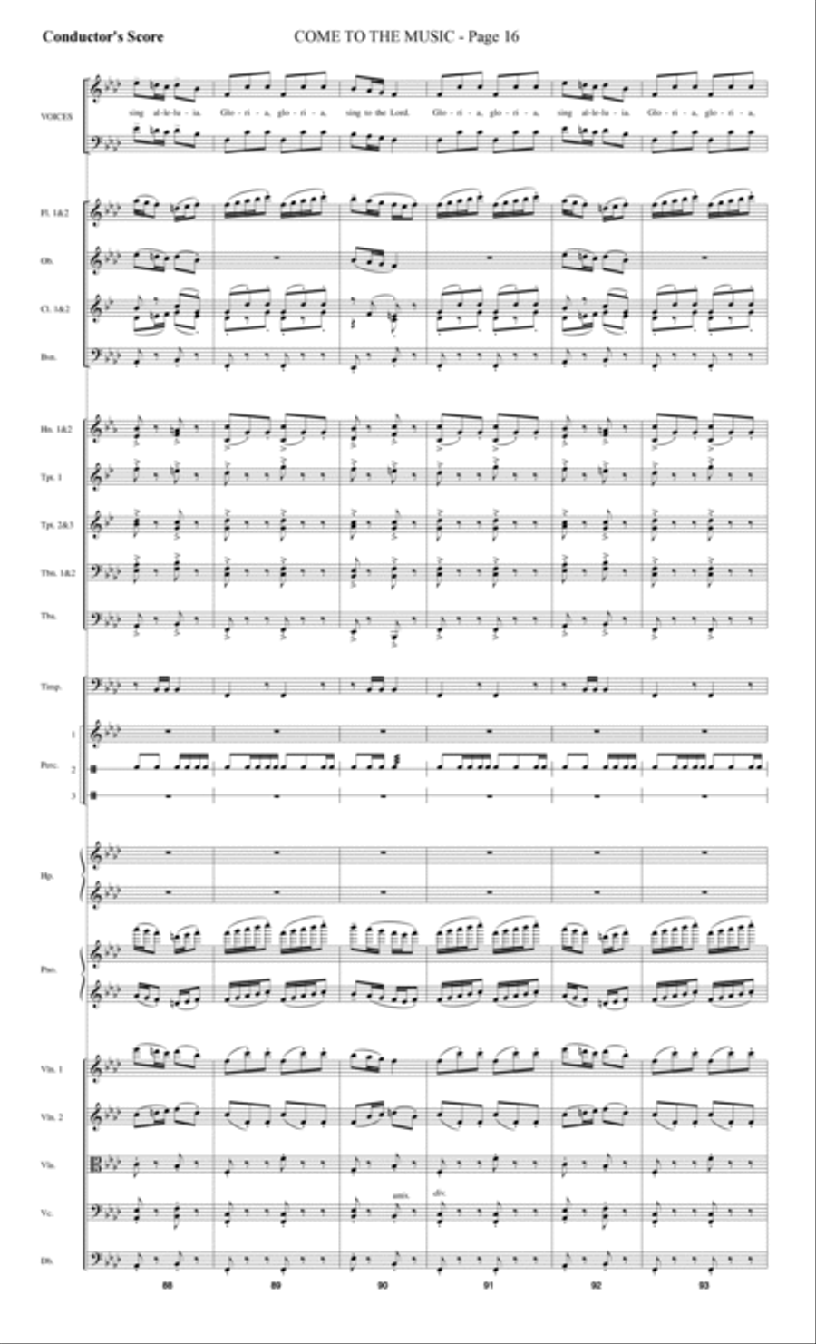 Come to the Music - Score Choir scores gallery preview page 16