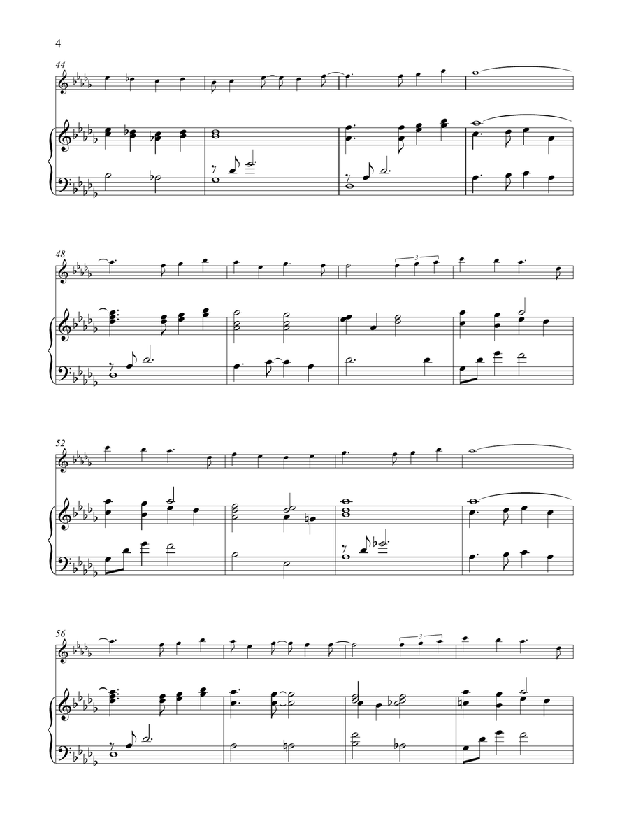 A Whole New World (from Aladdin) Flute Solo scores gallery preview page 4