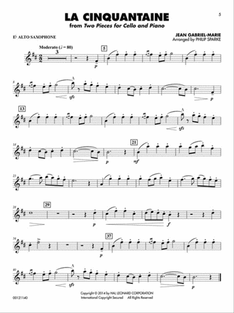 Classical saxophone pieces hot sale