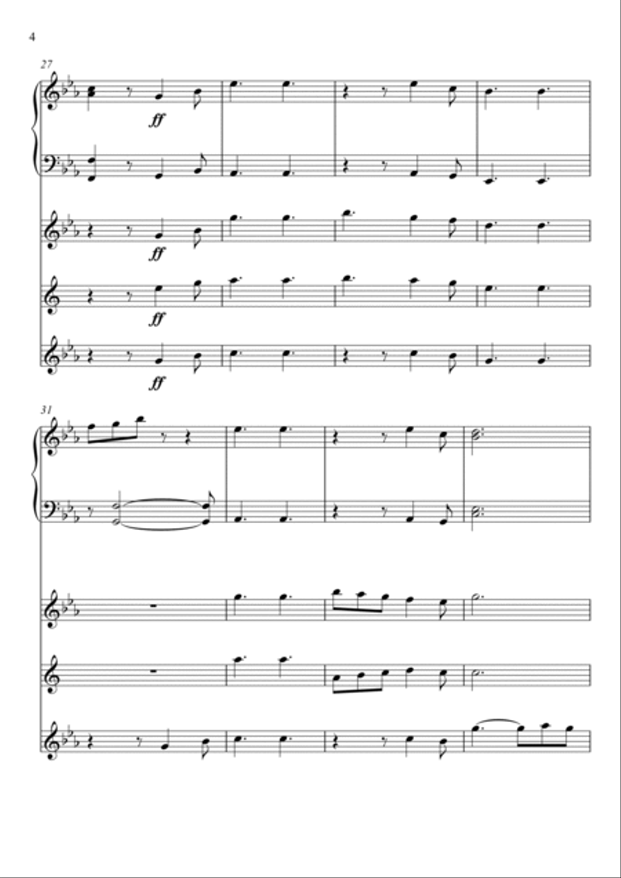 Hallelujah Small Ensemble scores gallery preview page 4