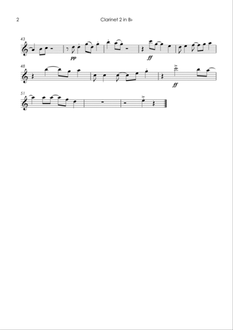 King Of The Road Clarinet Quintet scores gallery preview page 6