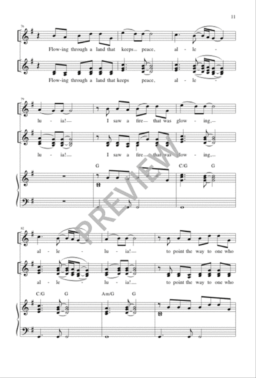I Saw a River 3-Part scores gallery preview page 10