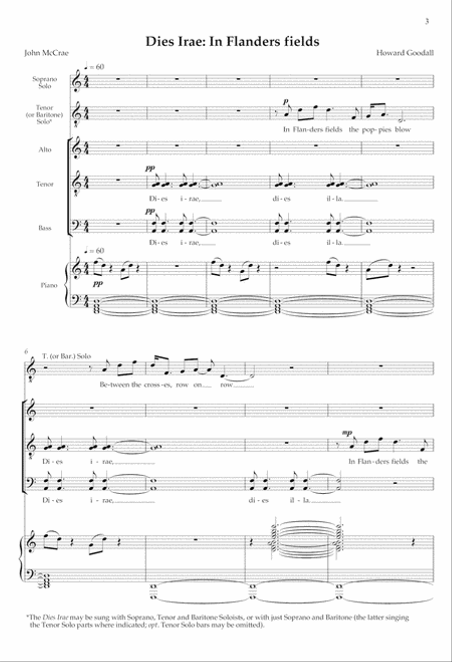 Dies Irae: In Flanders fields from Eternal Light: A Requiem ATB scores gallery preview page 3