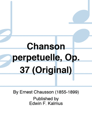 Book cover for Chanson perpetuelle, Op. 37 (Original)