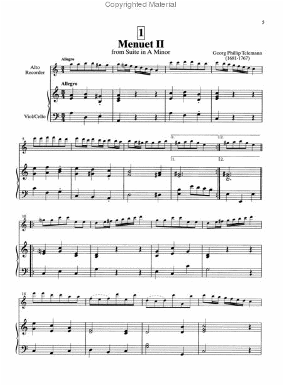 Suzuki Recorder School (Soprano and Alto Recorder), Volume 5 Alto Recorder scores gallery preview page 2