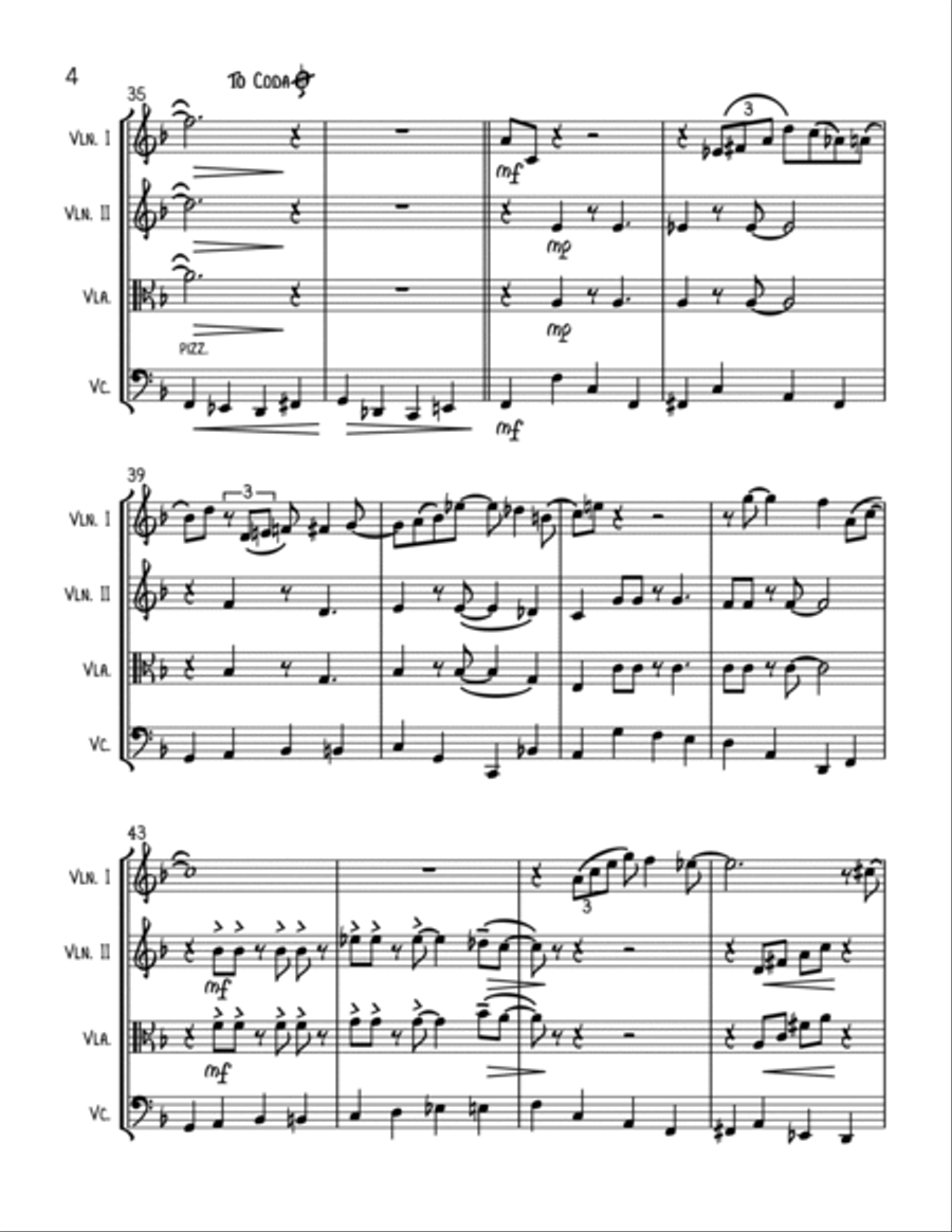 Have You Met Miss Jones? Have You Met Miss Jones? String Quartet scores gallery preview page 4