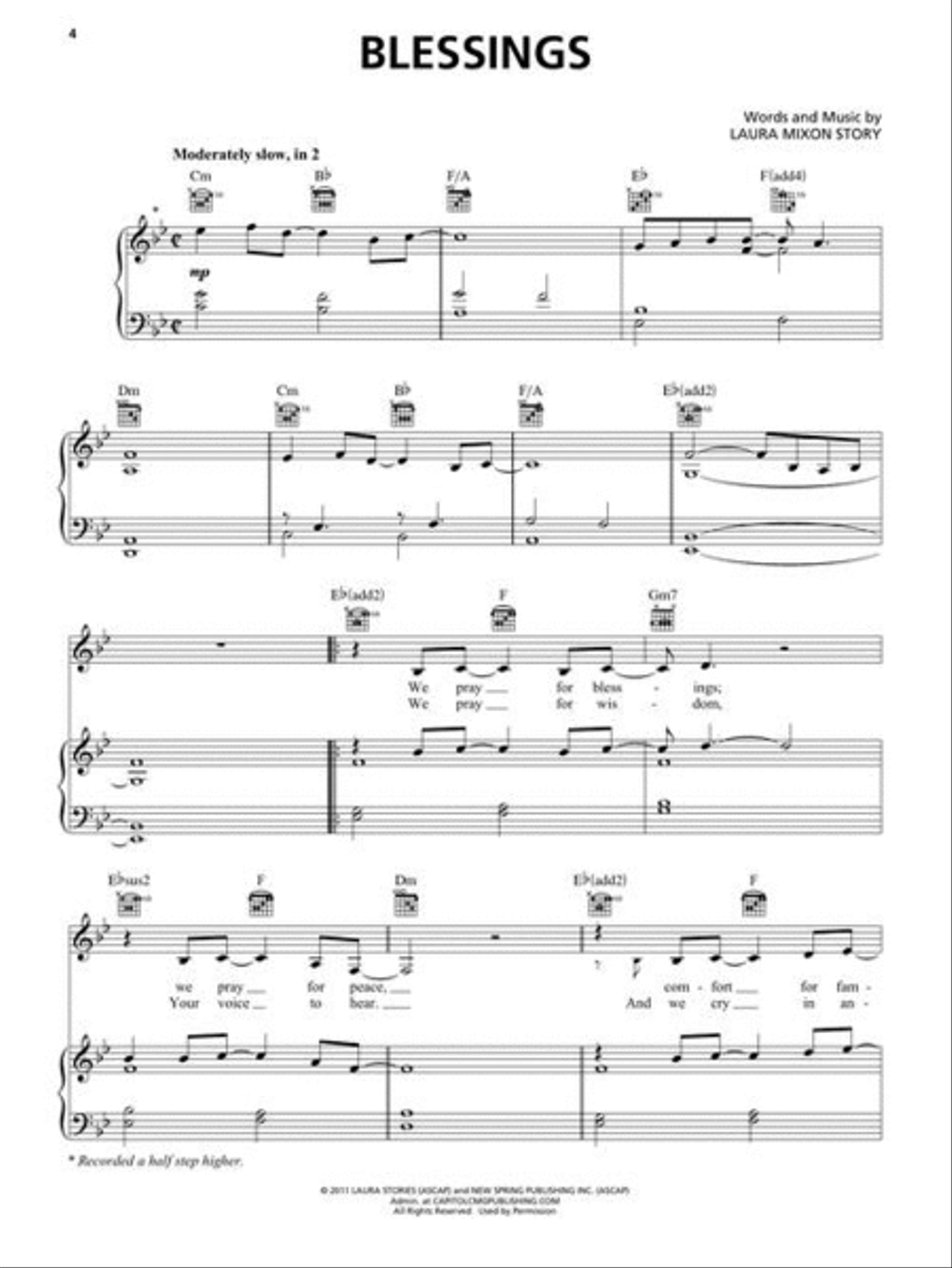 Christian Chart Hits – 2nd Edition Piano, Vocal, Guitar scores gallery preview page 4