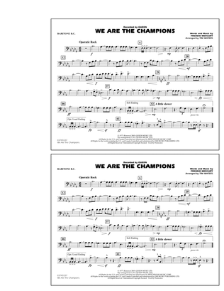 Book cover for We Are The Champions - Baritone B.C.