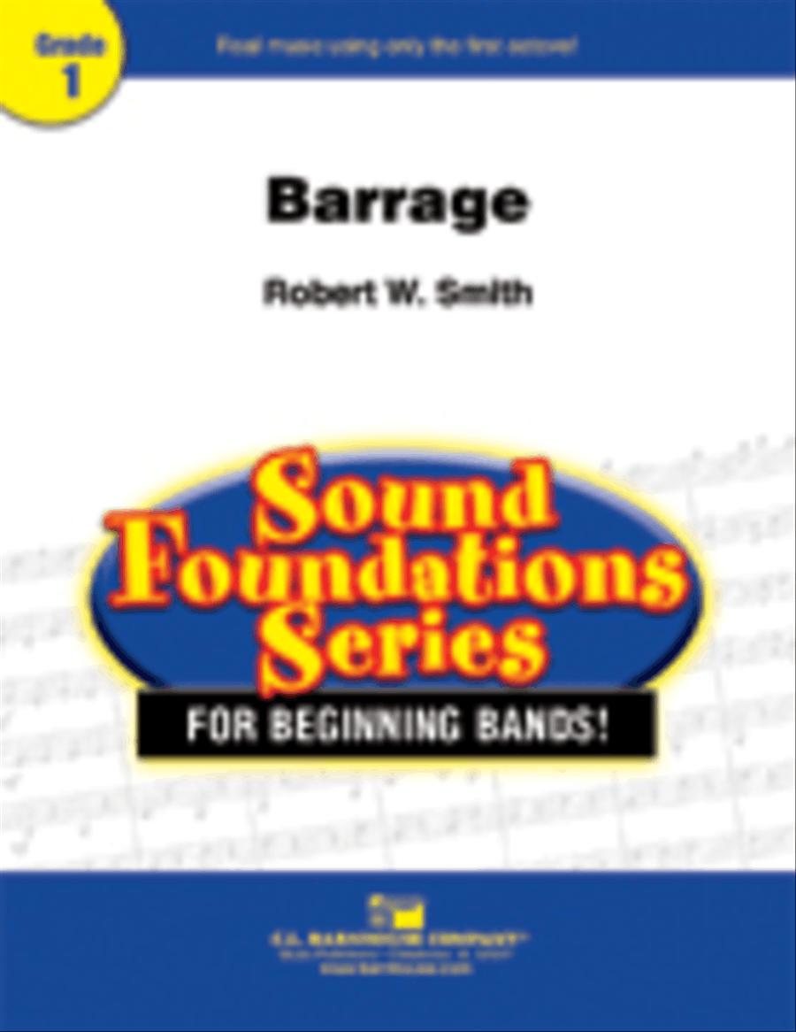 Barrage Concert Band scores gallery preview page 1