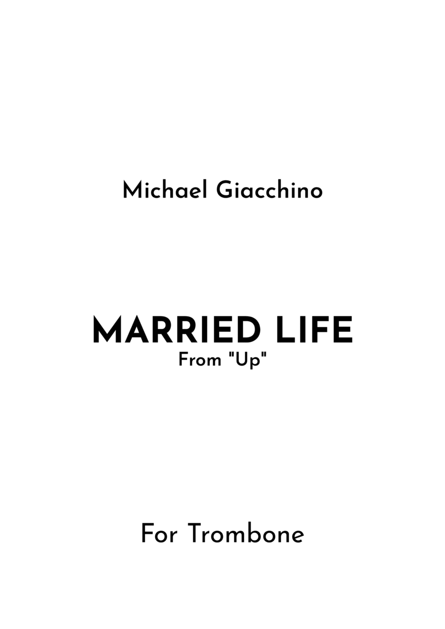 Married Life Trombone Solo scores gallery preview page 1