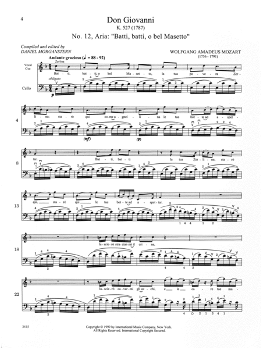 Album Of Solos From Opera And Ballet Cello Solo scores gallery preview page 2