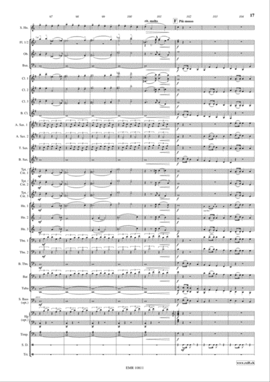 Horn Concerto Concert Band scores gallery preview page 18