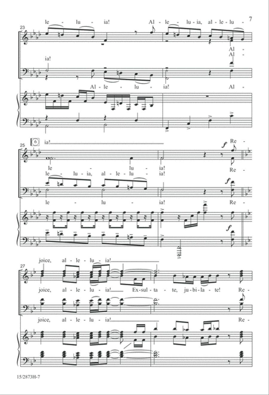 A Jubilant Fanfare 4-Part scores gallery preview page 7