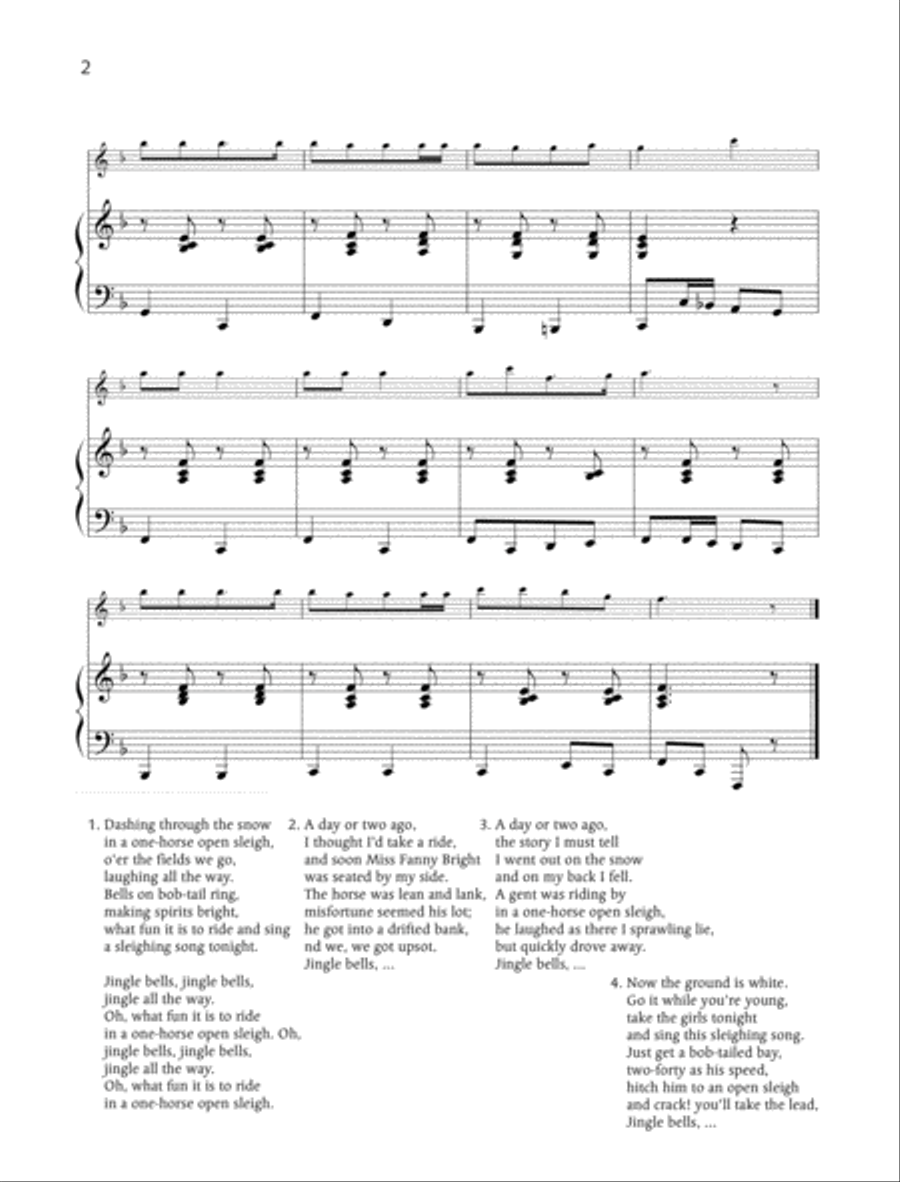 Jingle Bells Alto Recorder scores gallery preview page 2