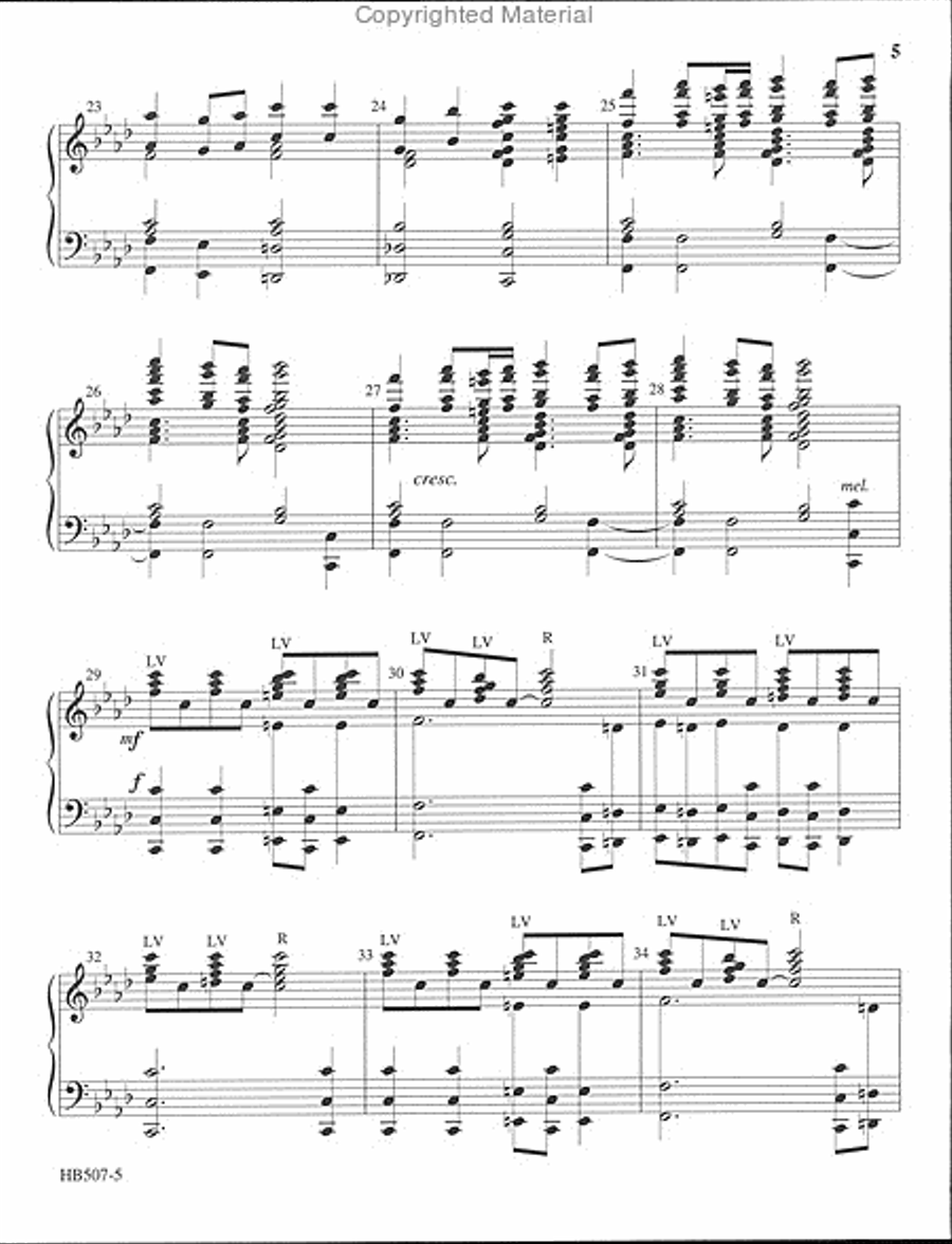He Never Said a Mumbalin' Word - Larson 5-Octaves scores gallery preview page 4