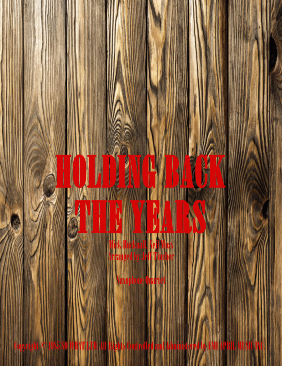Holding Back The Years Woodwind Quartet scores gallery preview page 1