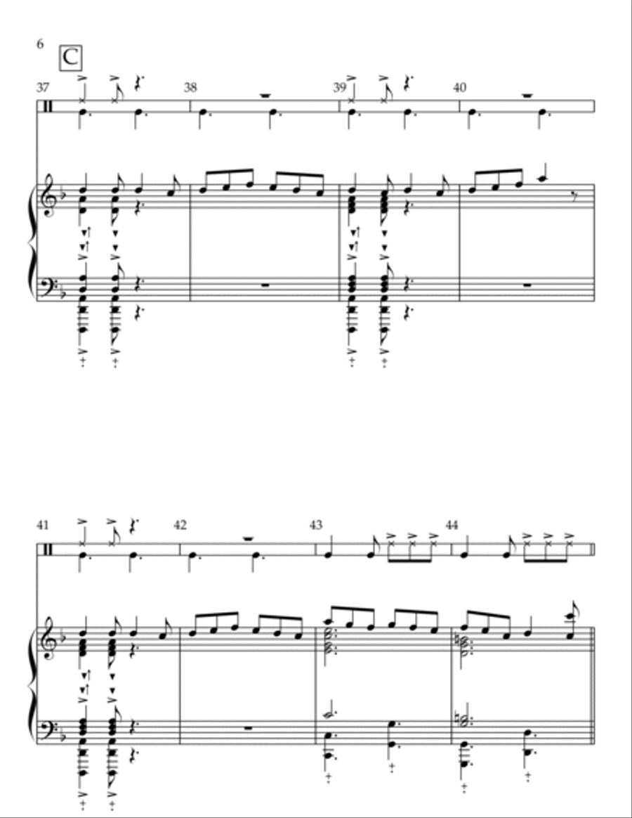 I'm Shipping Up To Boston Handbell Choir scores gallery preview page 6