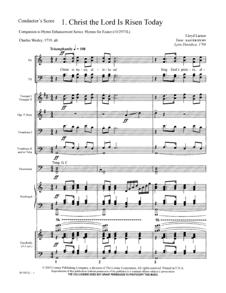 Hymns for Easter - Score & Parts-Brass, Perc, HB