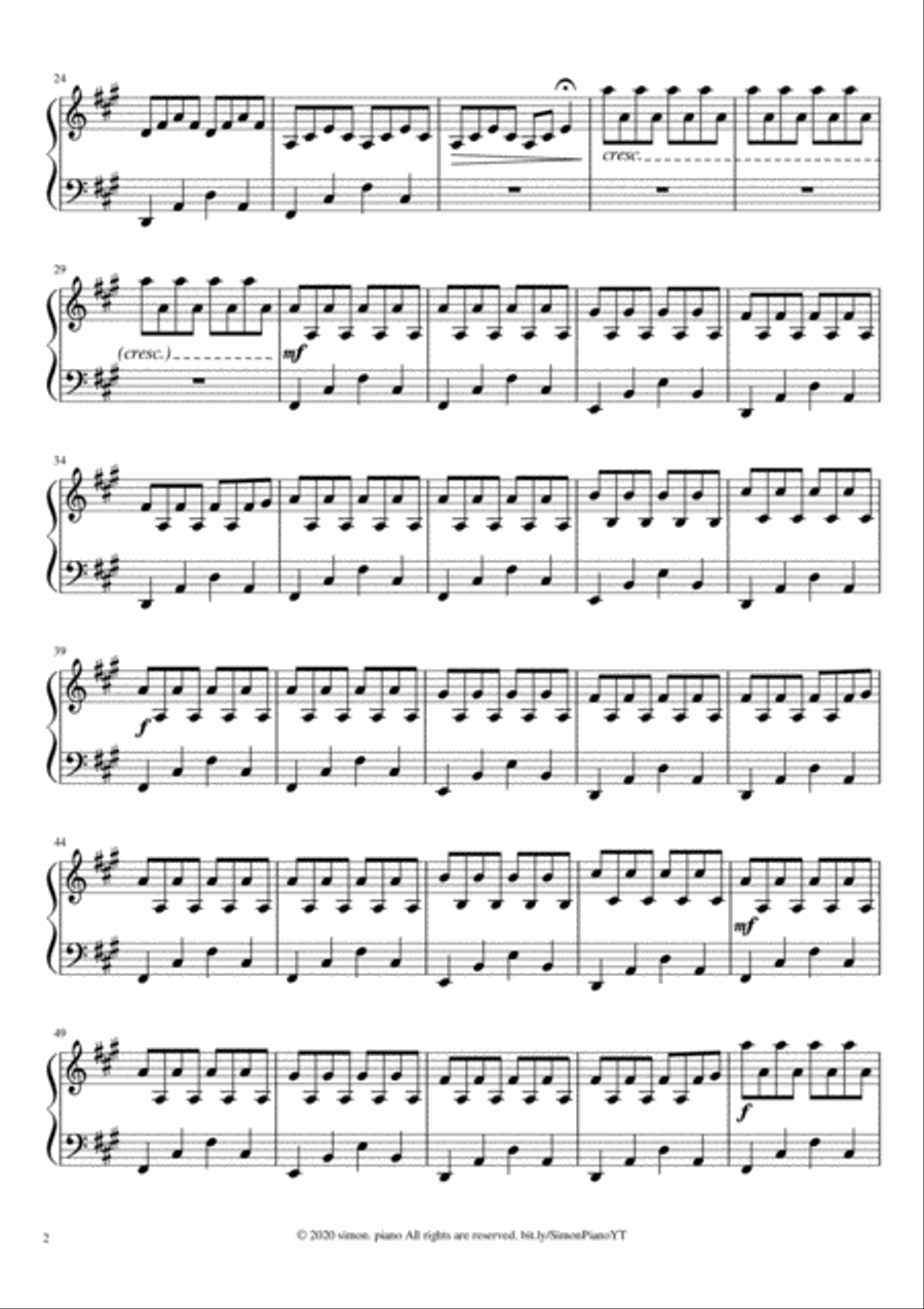 The Calm Before The Storm Piano Solo scores gallery preview page 2