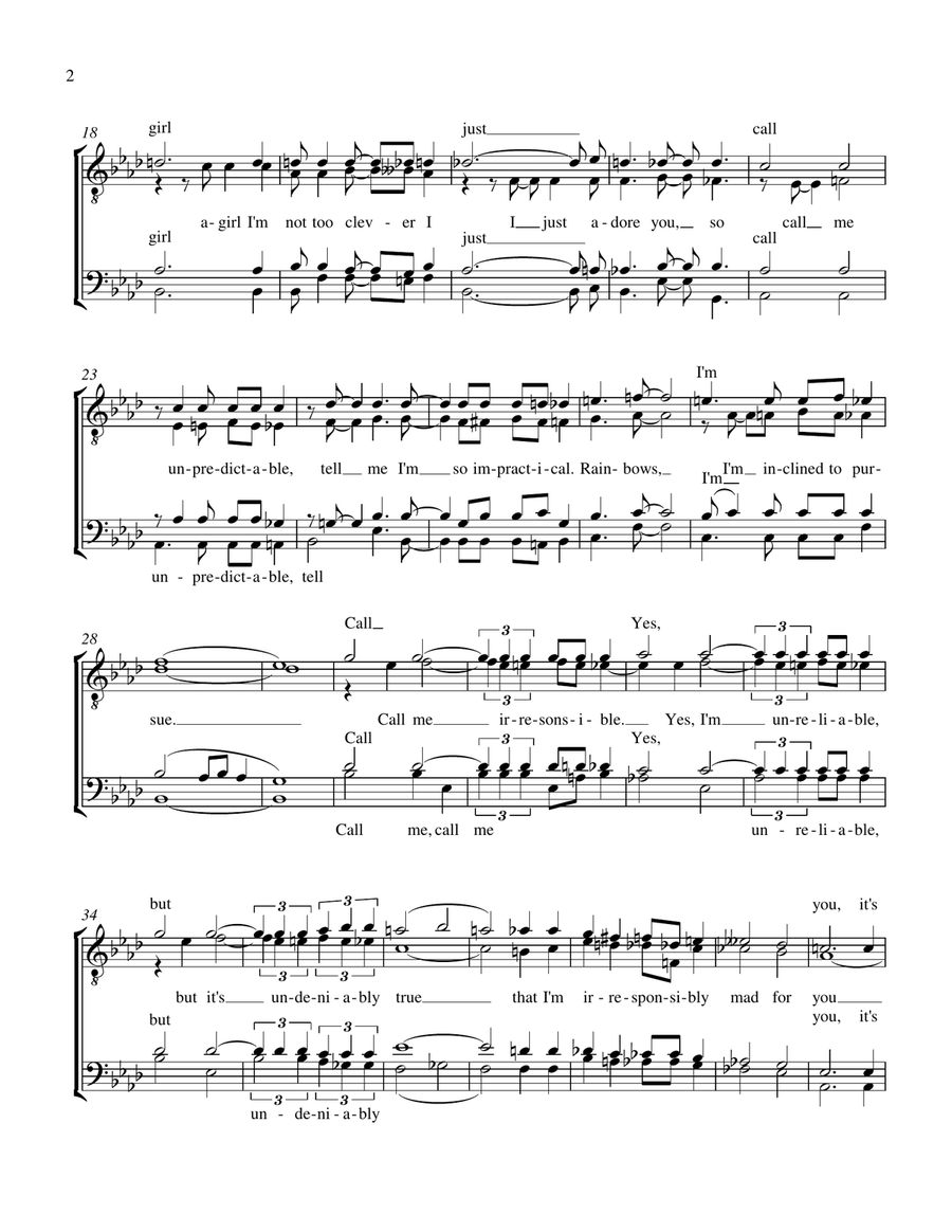 Call Me Irresponsible from the Paramount Picture PAPA'S DELICATE CONDITION TTBB scores gallery preview page 2