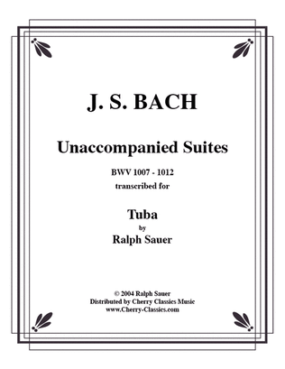 Book cover for Unaccompanied Suites Tuba booklet