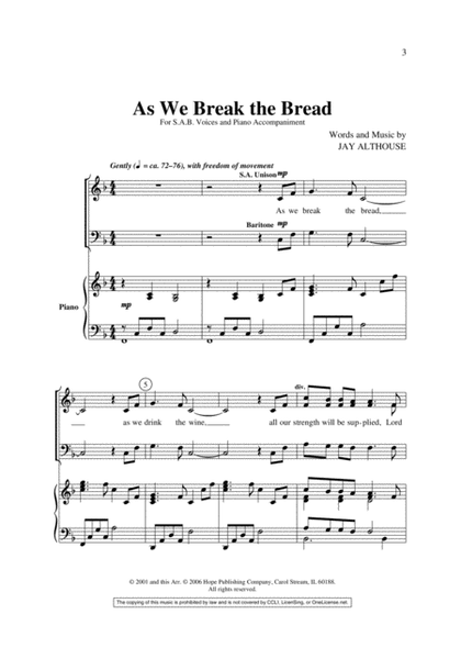 As We Break the Bread-SAB image number null