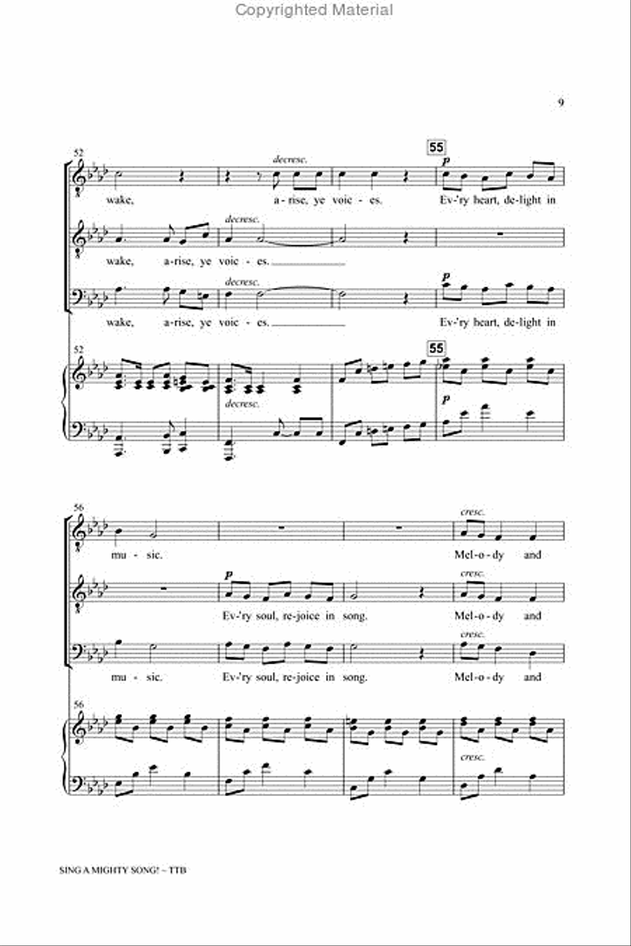 Sing a Mighty Song! TTB scores gallery preview page 10