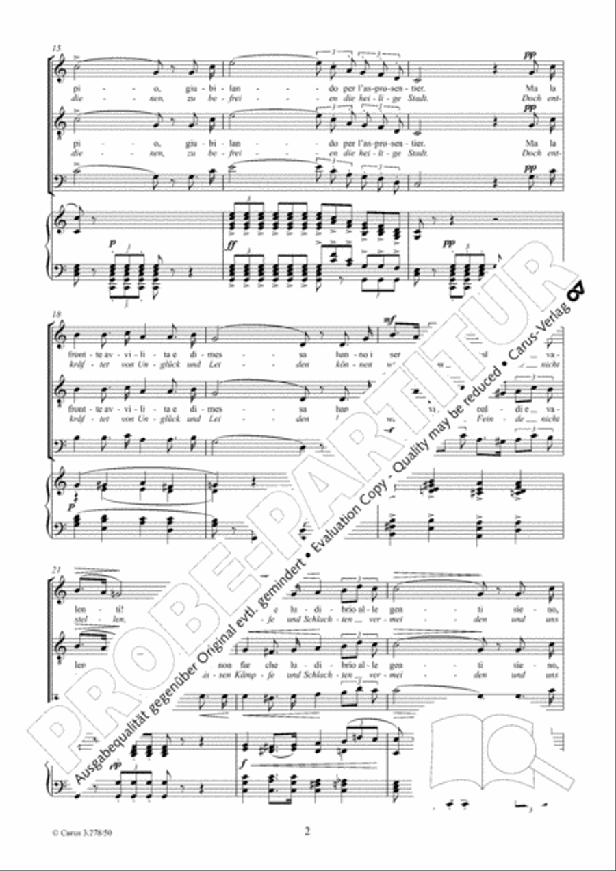 O Signore, dal tetto natio 4-Part scores gallery preview page 3