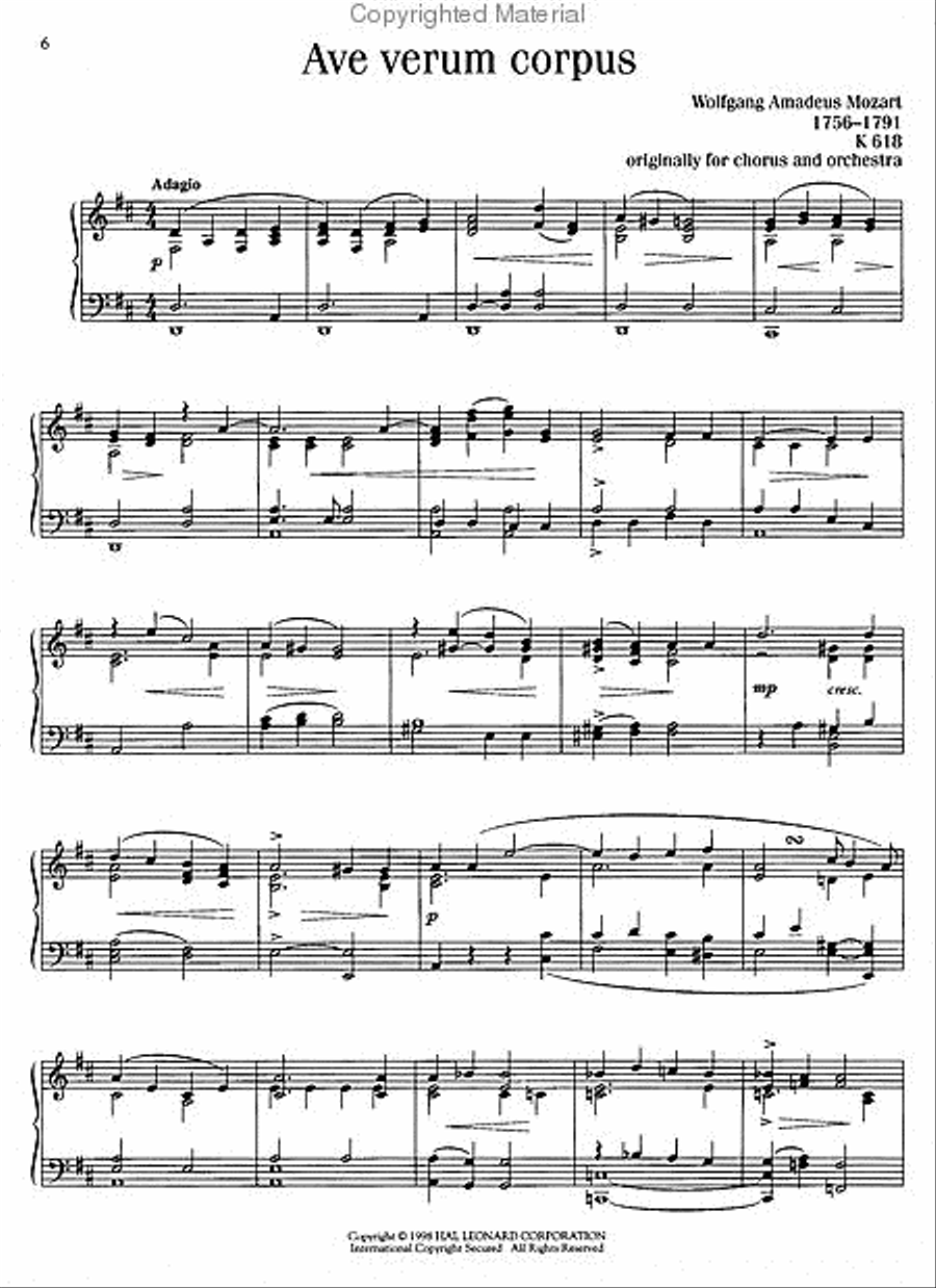 Mozart Piano Solo scores gallery preview page 2