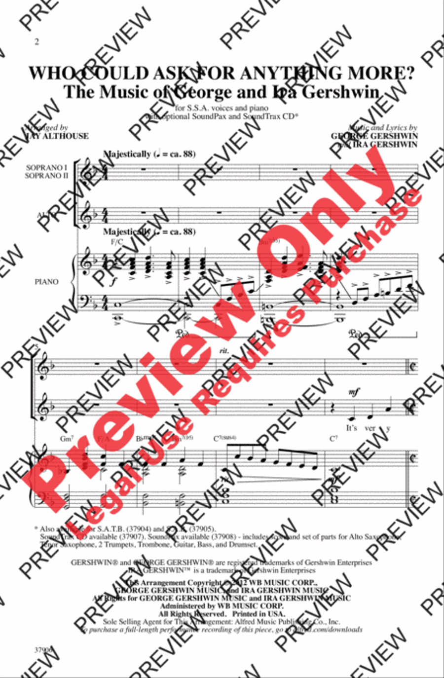 Who Could Ask for Anything More? Women's Choir scores gallery preview page 2