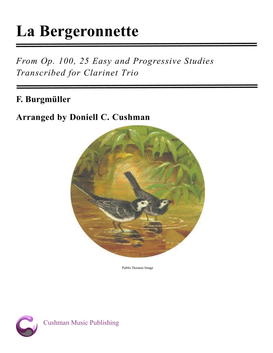 La Bergeronnette (The Wagtail) for Clarinet Trio image number null