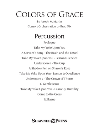 Book cover for Colors of Grace - Lessons for Lent (New Edition) (Consort) - Percussion