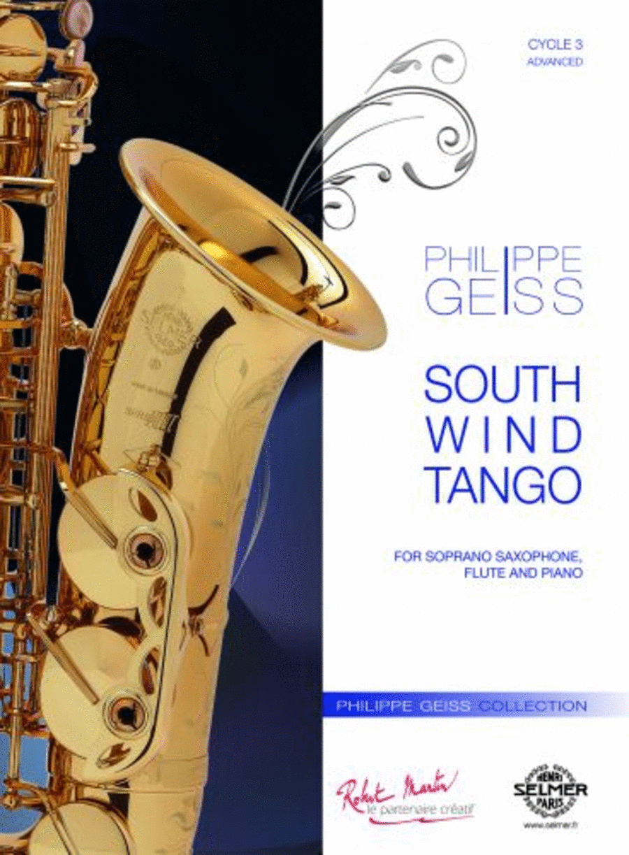 South wind tango pour soprano sax, flûte & piano Soprano Saxophone scores gallery preview page 1