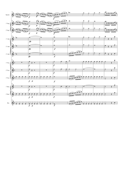 Overture from the Opera "The Marriage of Figaro" for Saxophone Choir image number null