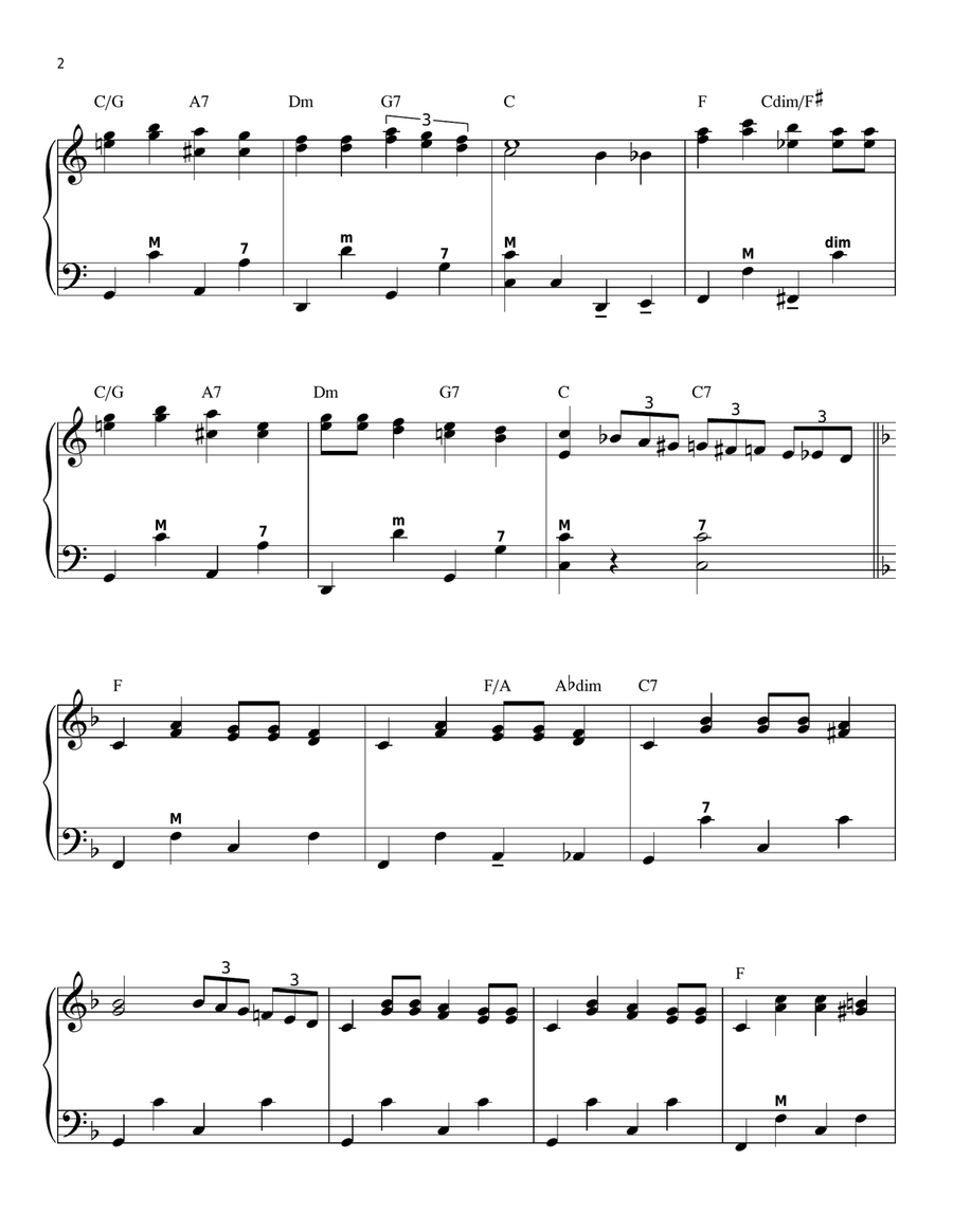 Here Comes Santa Claus (Right Down Santa Claus Lane) Accordion scores gallery preview page 2