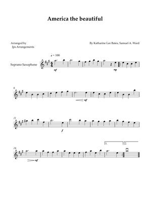 America The Beautiful - Soprano sax solo