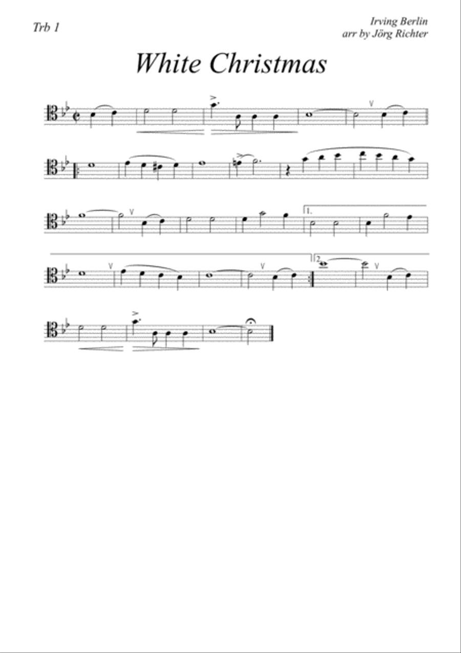 White Christmas Brass Quartet scores gallery preview page 4