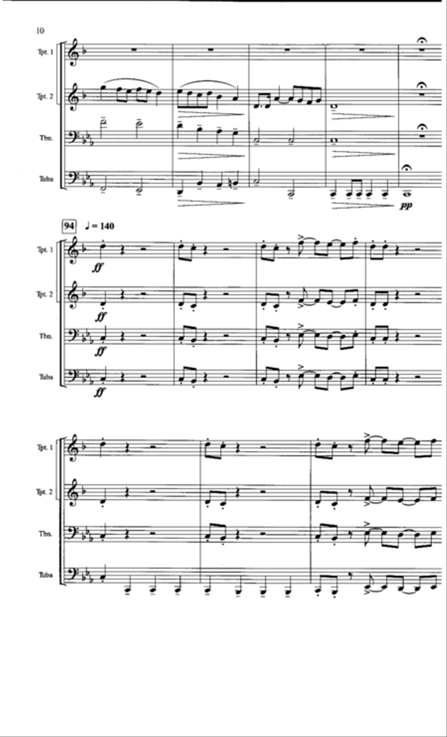 The Second Phase Brass Quartet scores gallery preview page 9