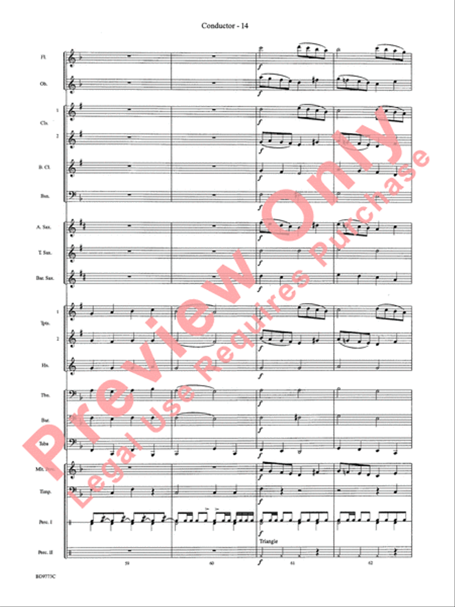 Eine Kleine Christmas Concert Band scores gallery preview page 16