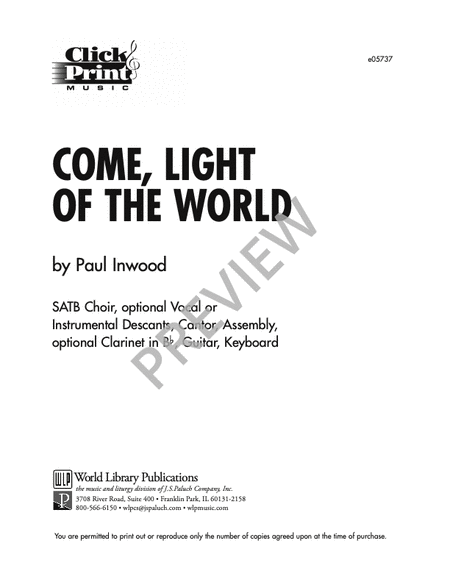 Come Light of the World