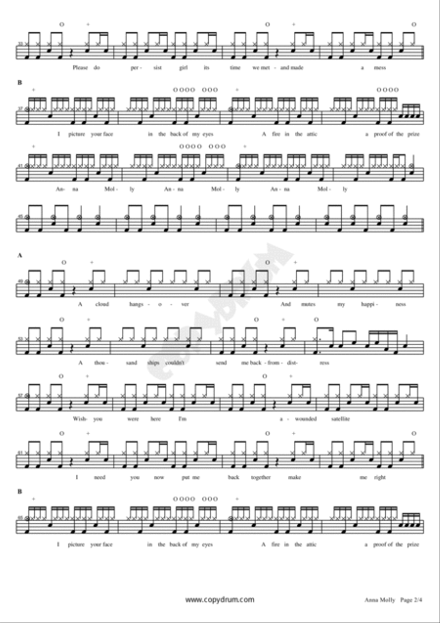 Anna Molly Drum Set scores gallery preview page 2