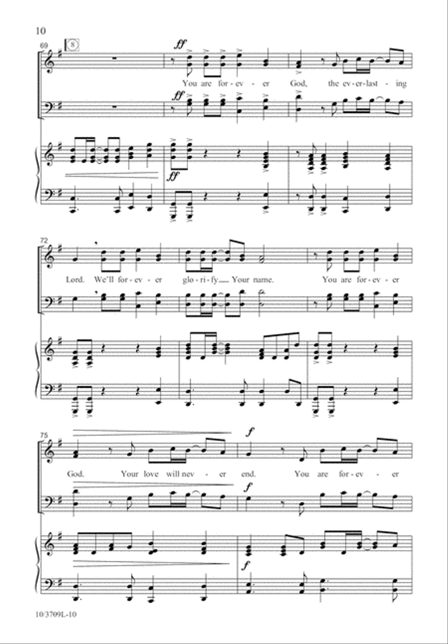 You Are Forever God You Are Forever God 4-Part scores gallery preview page 10