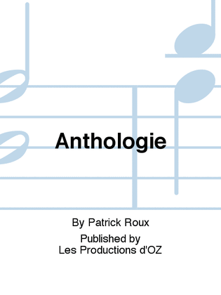 Book cover for Anthologie