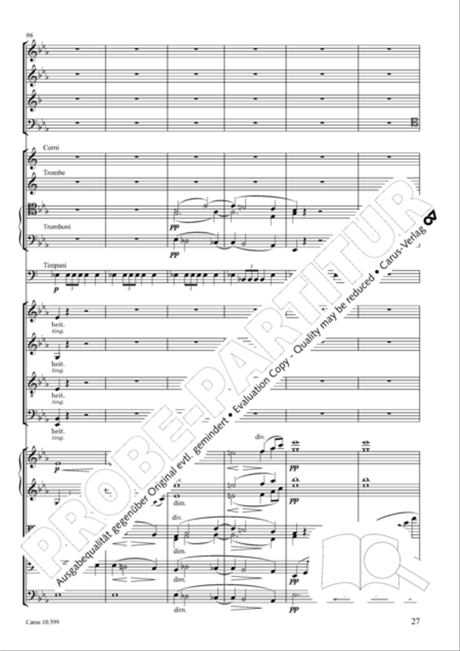 Schicksalslied, Op. 54 4-Part scores gallery preview page 28