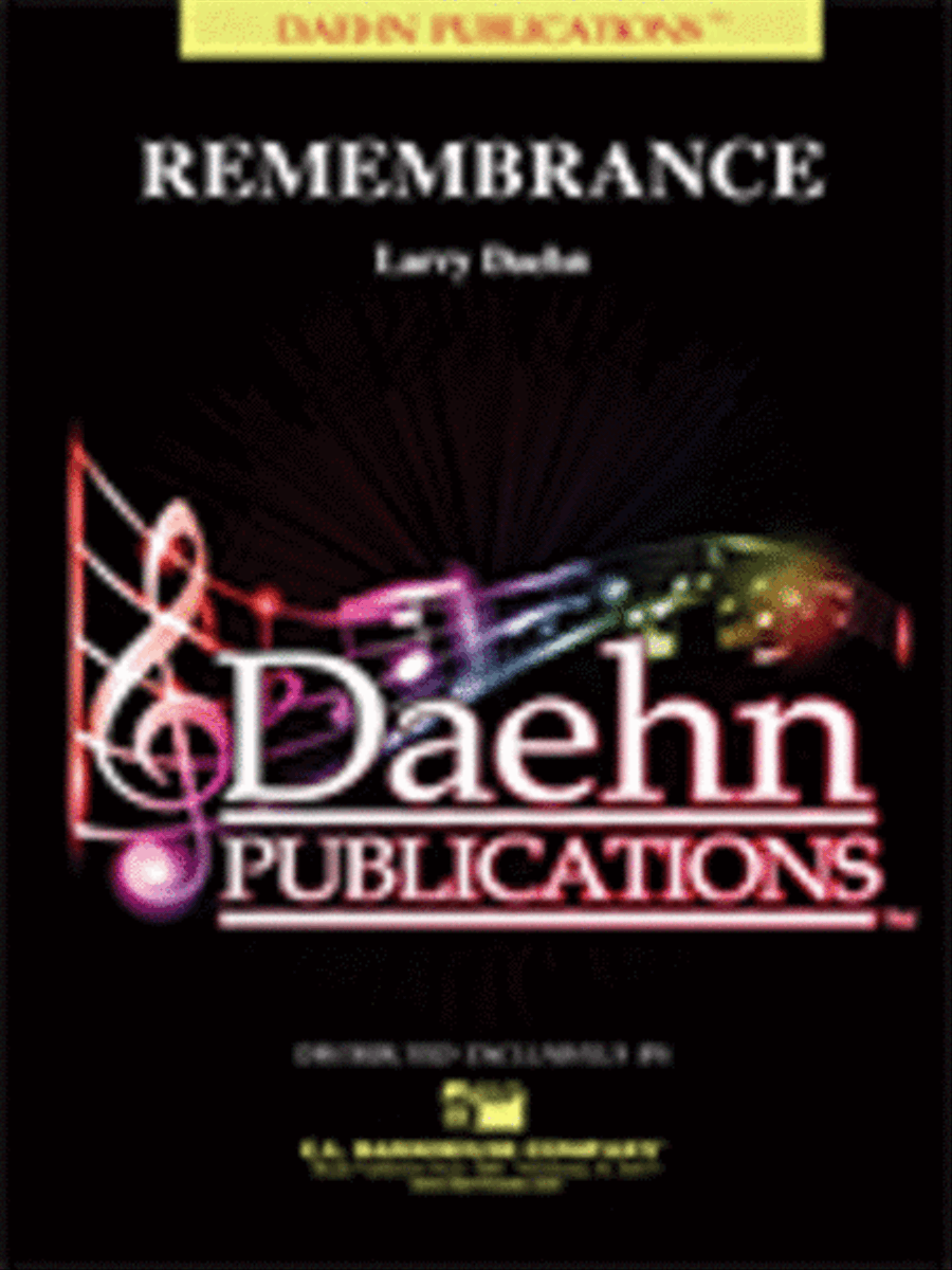 Remembrance Concert Band scores gallery preview page 1