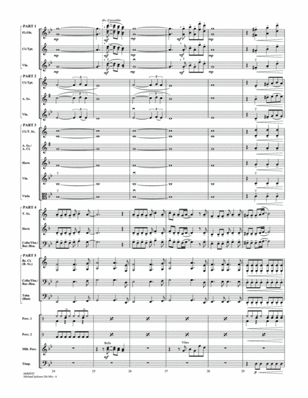 Michael Jackson Hit Mix - Conductor Score (Full Score)