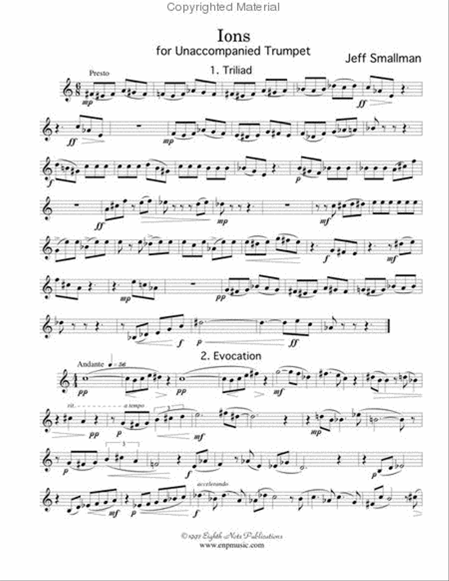 Ions Trumpet scores gallery preview page 2